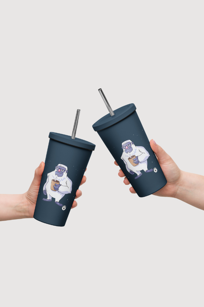 Insulated Tumbler with a Straw